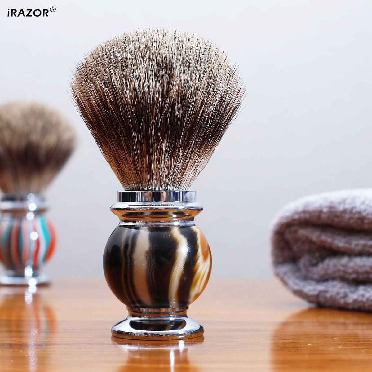 Men'S Grooming Product - Sikat Cukur iRAZOR Silvertip untuk Pria,