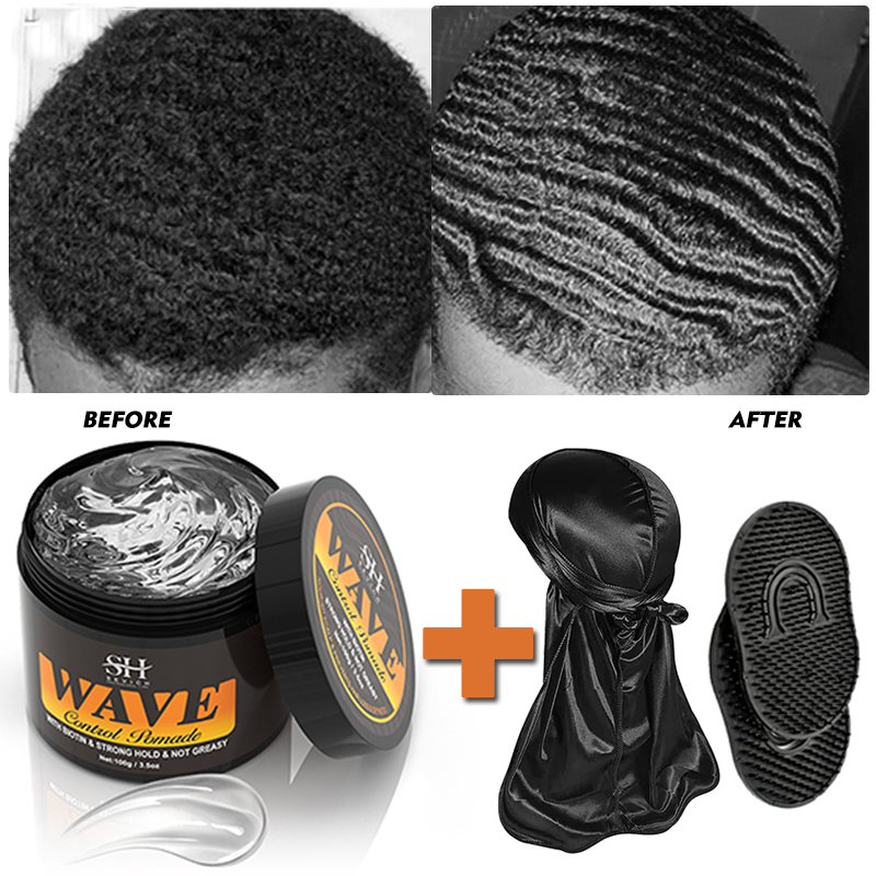 Men'S Grooming Oil - Gel pengontrol mengeriting bergelombang 360 krim