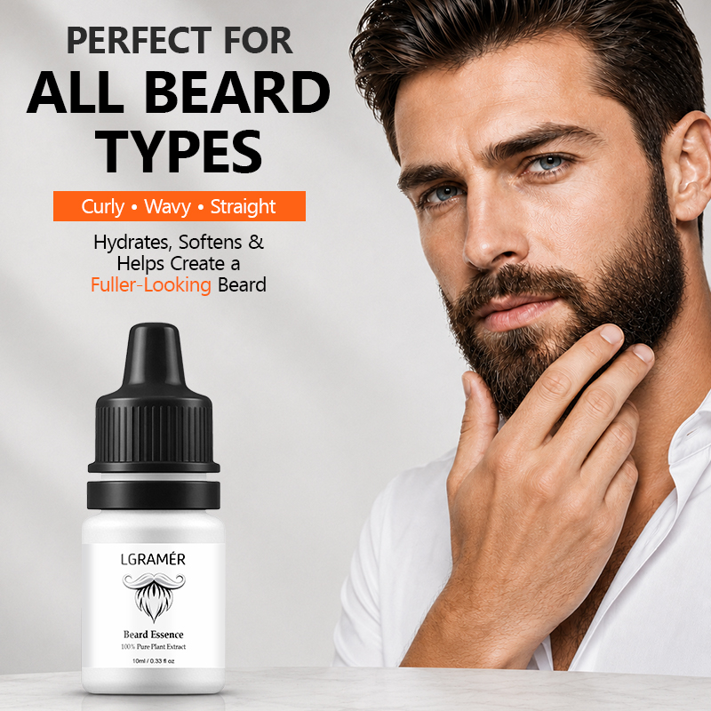 Men'S Grooming Oil - Serum Penumbuh Jenggot Pria Menutrisi Folikel