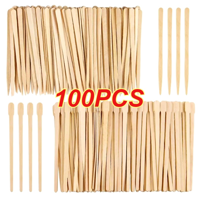 Hair Wax Stick - 100 buah Spatula Penghilang Bulu Sekali