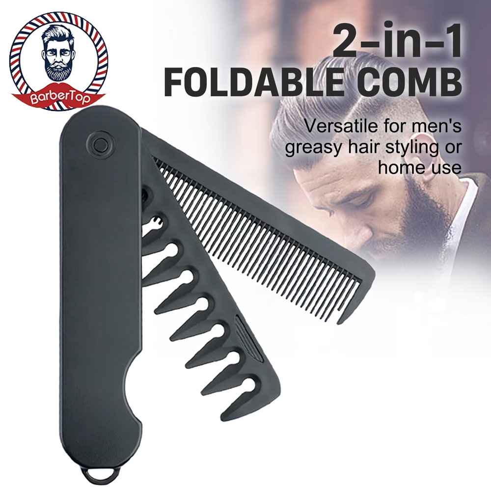 Sisir Saku Lipat Plastik Multi - Men'S Grooming Oil ulasan dan harga