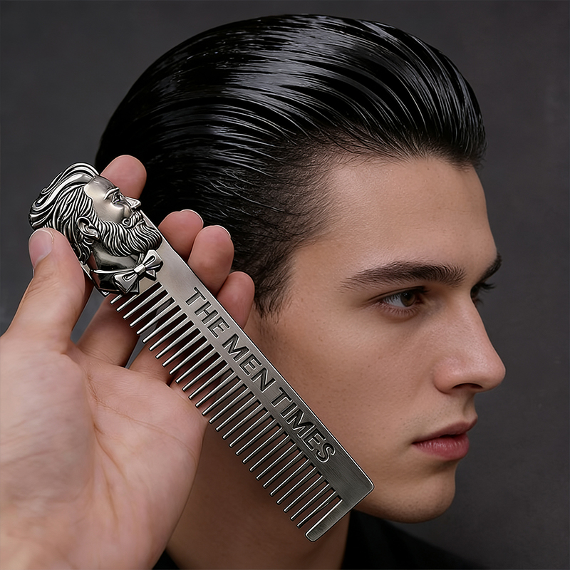 Sisir Rambut Logam Vintage Ret - Men'S Grooming Oil ulasan dan harga