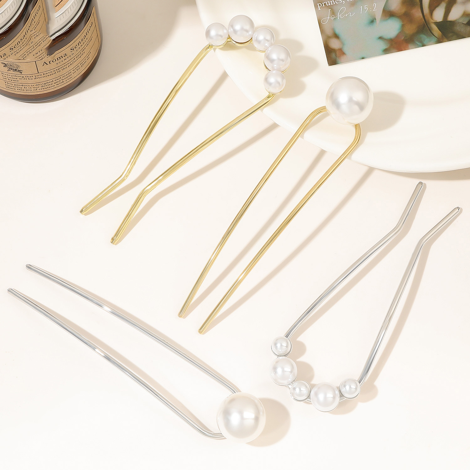 Jepit Rambut Bentuk U Vintage  - Hair Wax Stick ulasan dan harga
