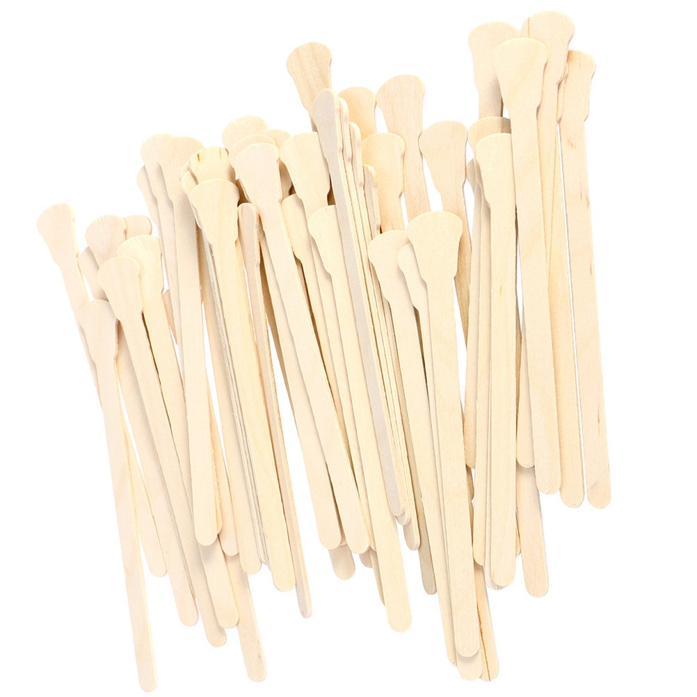 500Pcs Spatula Kayu untuk Waxi - Hair Wax Stick ulasan dan harga